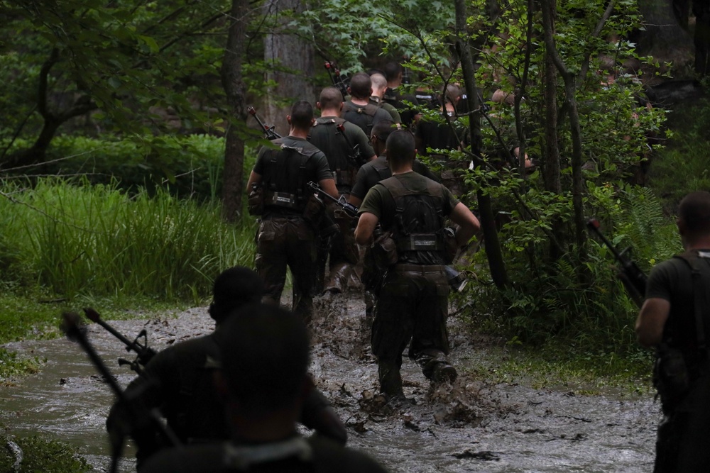 OCS Candidates Conduct the Endurance Course