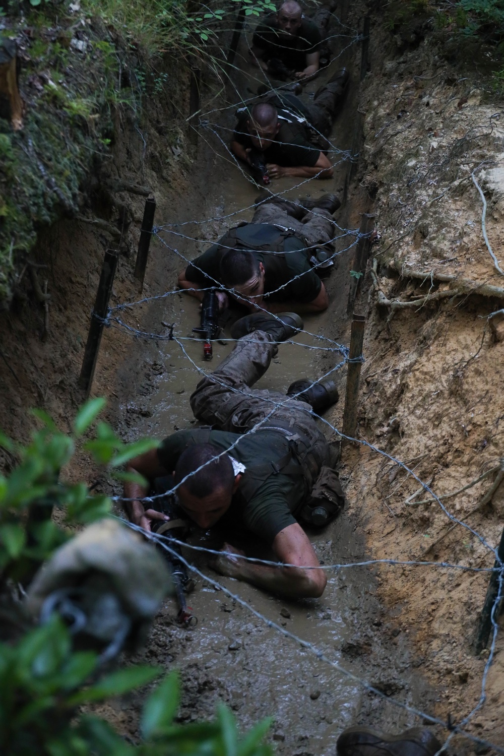 OCS Candidates Conduct the Endurance Course