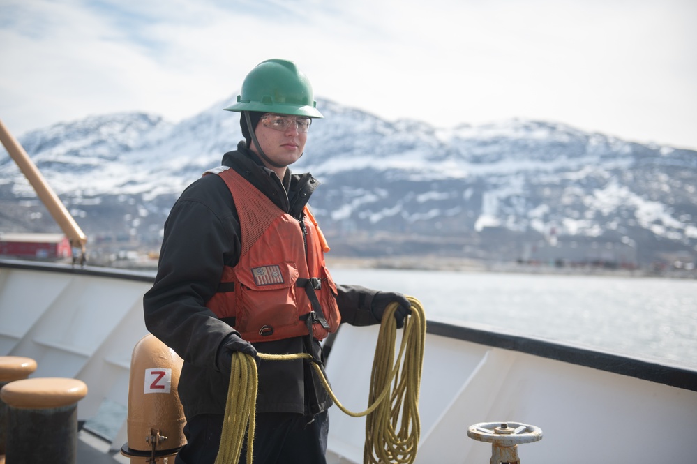 U.S. Coast Guard Cutter Sycamore crew arrives in Nuuk, Greenland