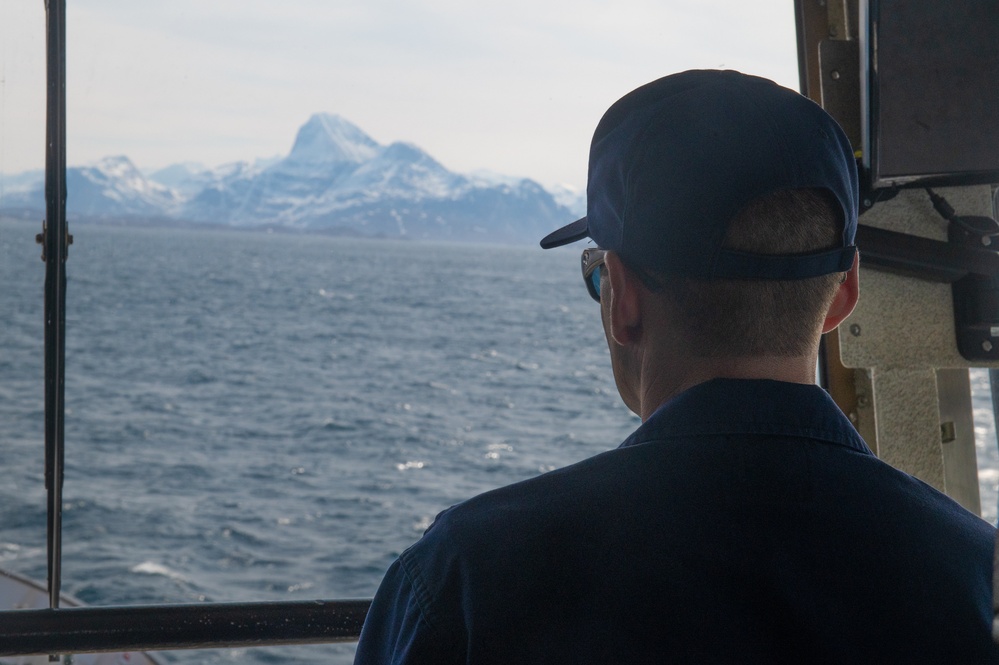 U.S. Coast Guard Cutter Sycamore crew arrives in Nuuk, Greenland