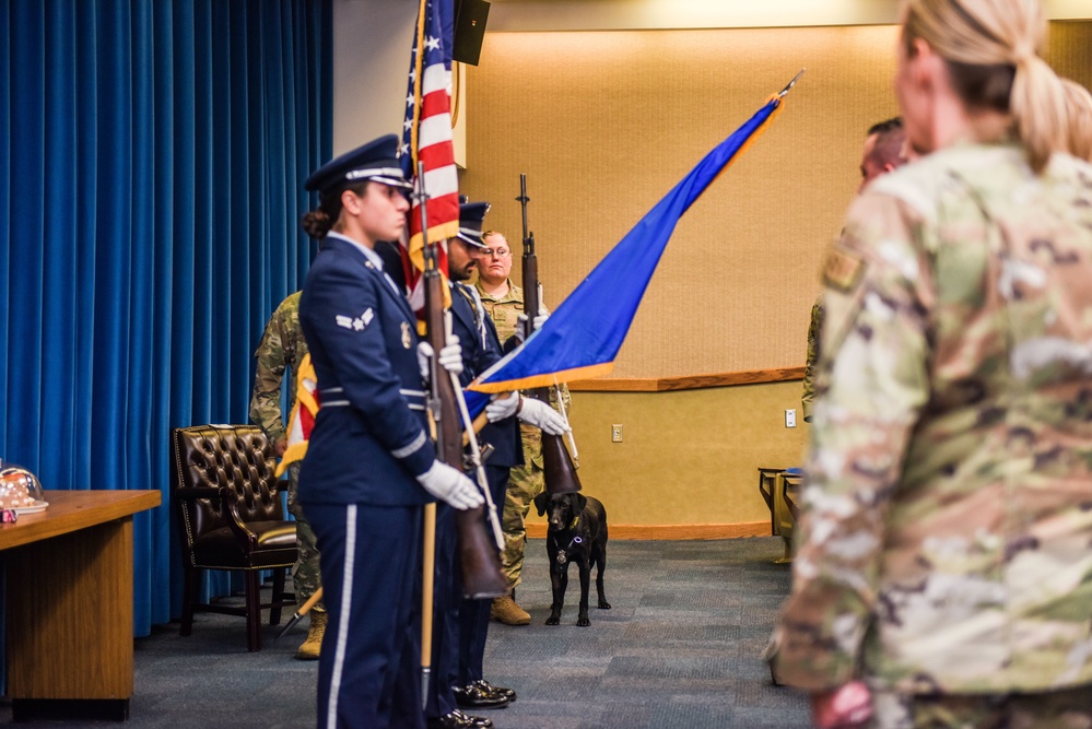 Military Working Dog Lefty Retirement Ceremony on Kirtland AFB