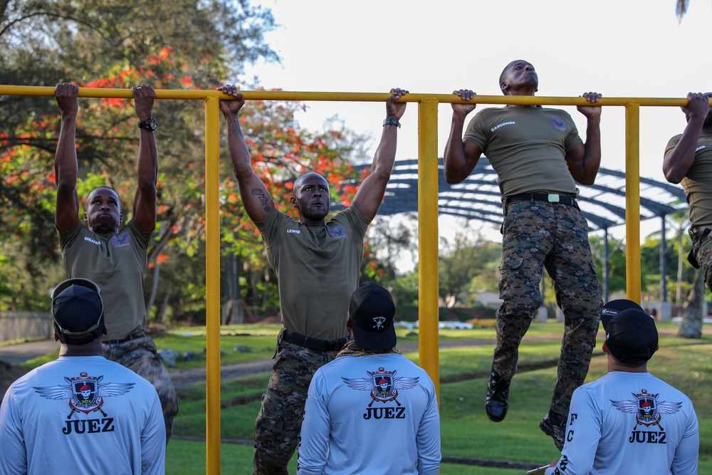 Commandos test physical resistance