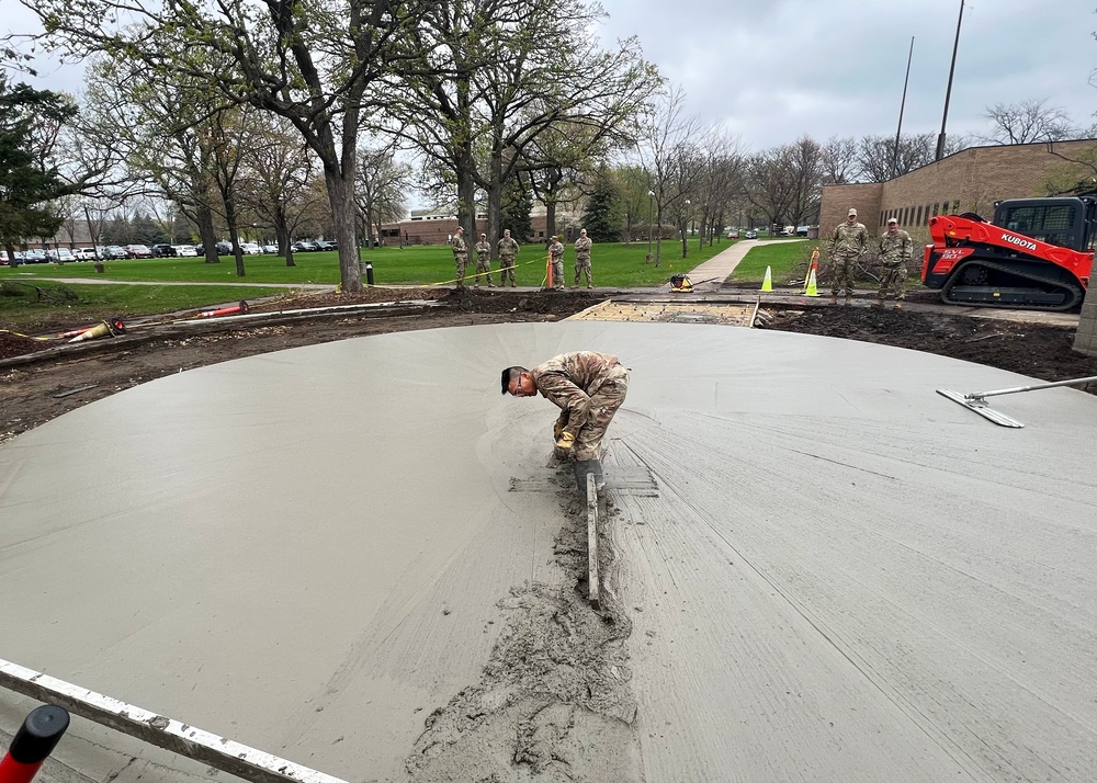 Flight of Honor Concrete Pour