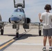 Snipers commanding officer celebrates final flight with squadron