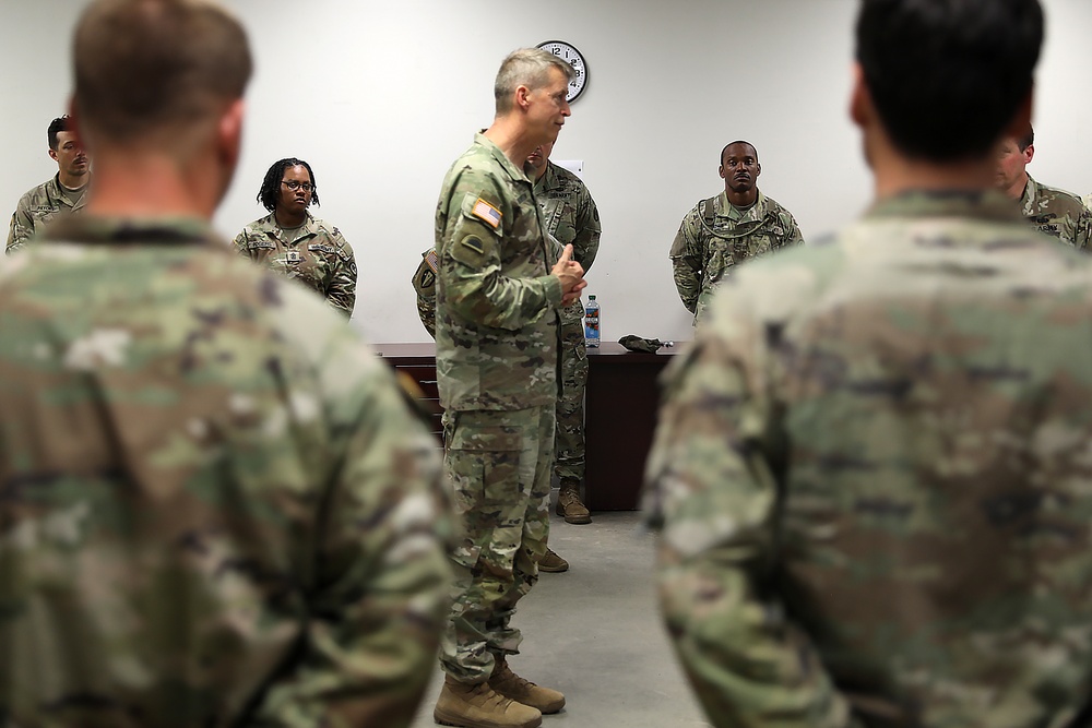 NGB Chief Coins Soldiers at JRTC