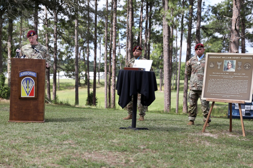 Fort Johnson Redesignation Ceremony
