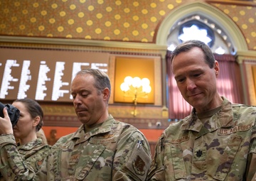 CT Air Guard Chaplain recites prayer for Connecticut General Assembly
