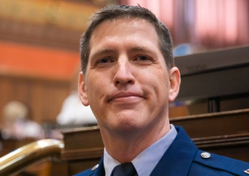 CT Air Guard Chaplain recites prayer for Connecticut General Assembly