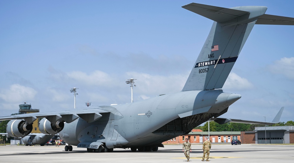 105th Airlift Wing Supports Air Defender 2023