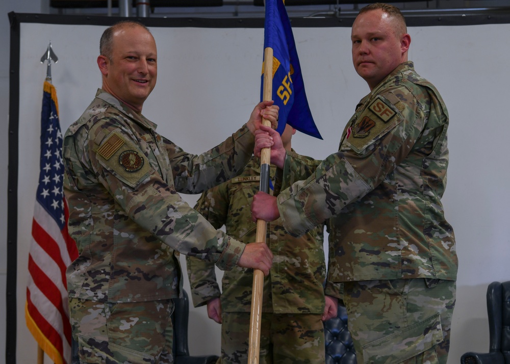 319th Security Forces Squadron change of command ceremony