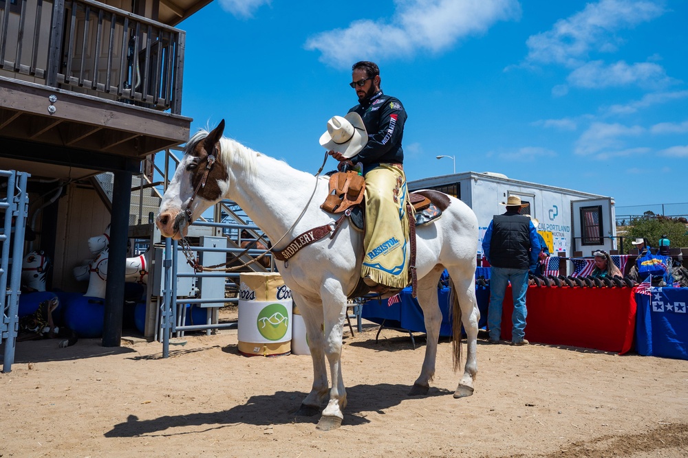 Santa Maria Elks rodeo invites CFSCC leadership to kick off Military Appreciation Day