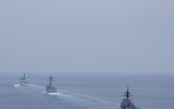 RCN, JMSDF, RAN and USS Chung-Hoon conduct SAG operations