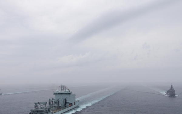 RCN, JMSDF, RAN and USS Chung-Hoon conduct SAG operations