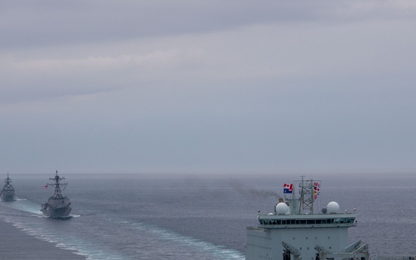 RCN, JMSDF, RAN and USS Chung-Hoon conduct SAG operations