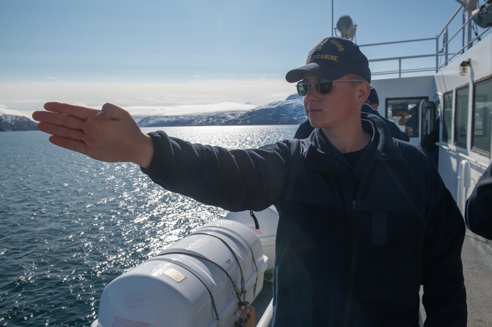 U.S. Coast Guard Cutter Sycamore crew participates in Exercise Argus