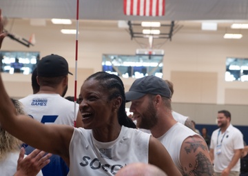 Team SOCOM wins gold in seated volleyball during the 2023 Warrior Games Challenge