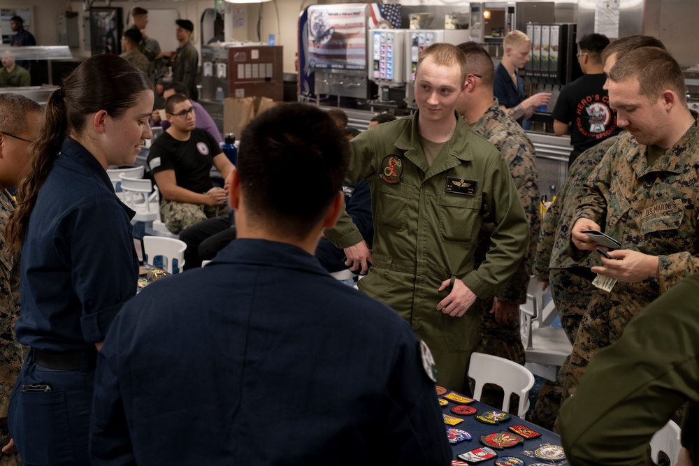 Patch Exchange aboard USS America