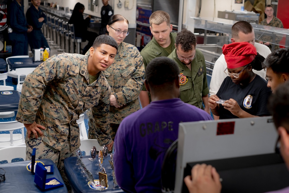 Patch Exchange aboard USS America