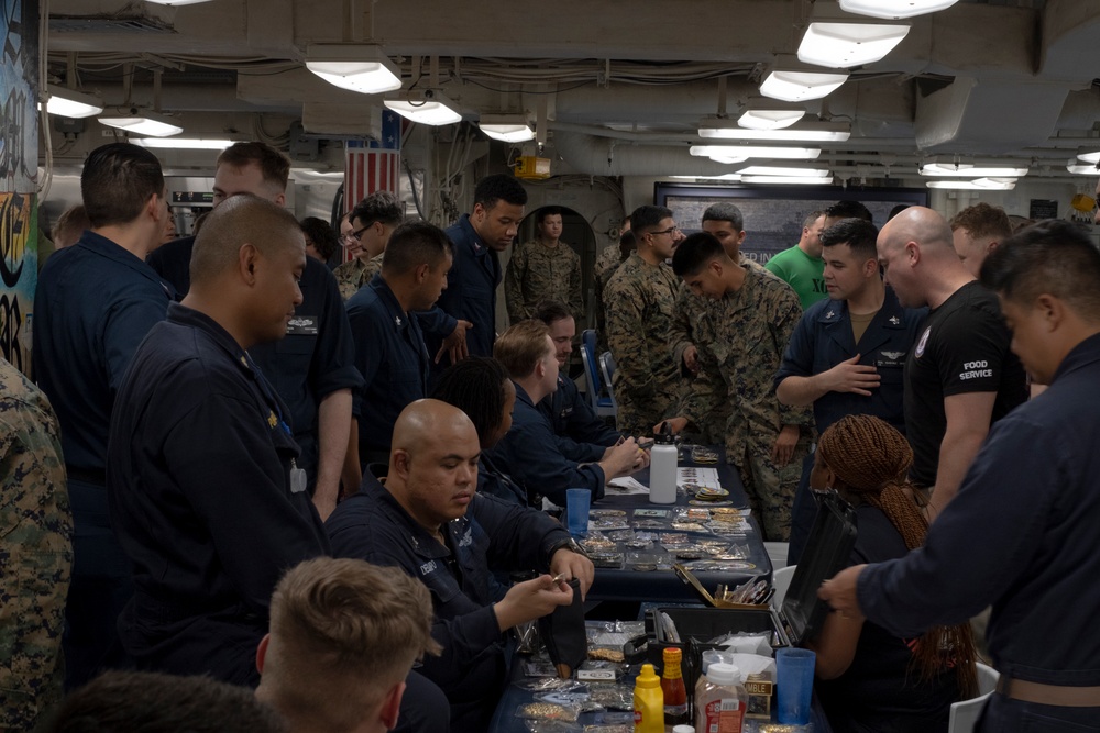 Patch Exchange aboard USS America