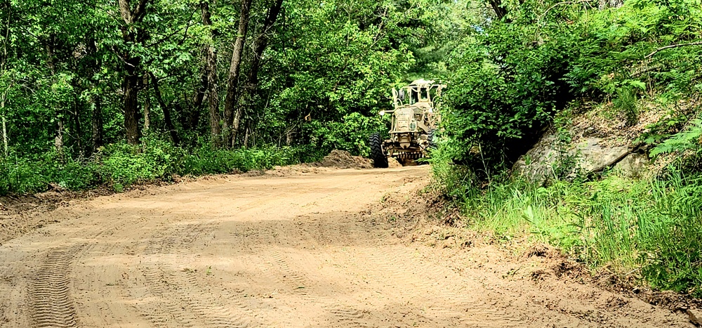 Army Reserve's 411th Engineer Company supports troop project at Fort McCoy