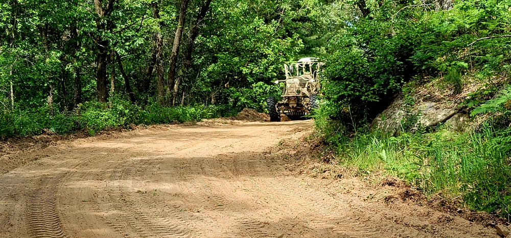 Army Reserve's 411th Engineer Company supports troop project at Fort McCoy