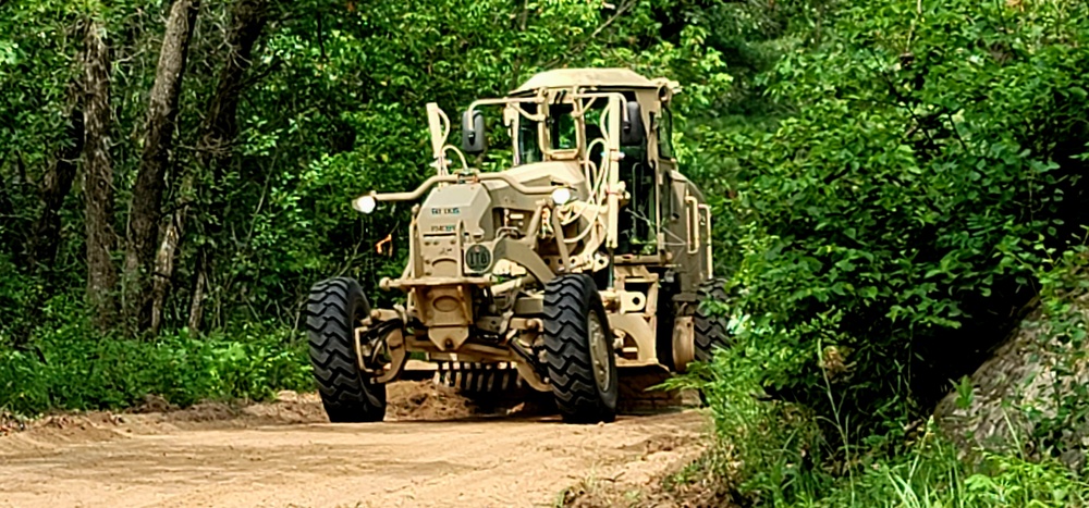 Army Reserve's 411th Engineer Company supports troop project at Fort McCoy