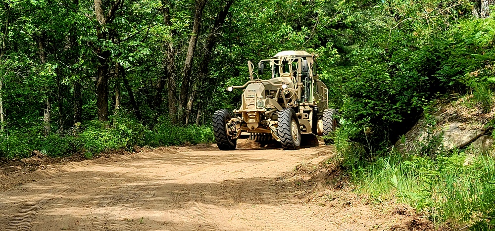 Army Reserve's 411th Engineer Company supports troop project at Fort McCoy