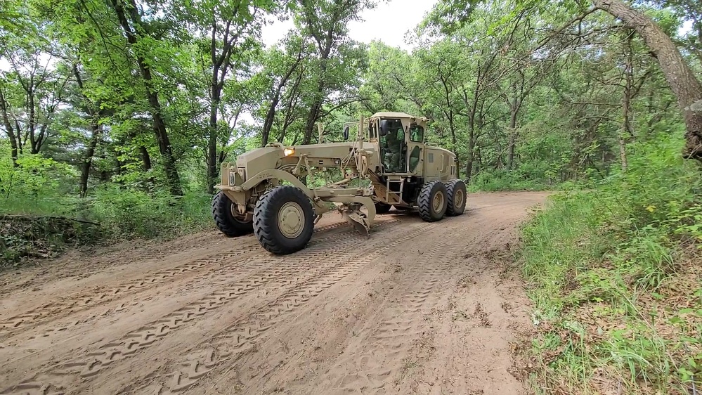 Army Reserve's 411th Engineer Company supports troop project at Fort McCoy