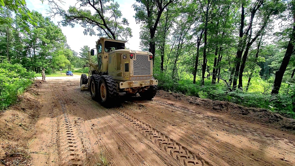 Army Reserve's 411th Engineer Company supports troop project at Fort McCoy