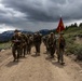 Marines with 2/23 conduct a conditioning hike during MTX 4-23