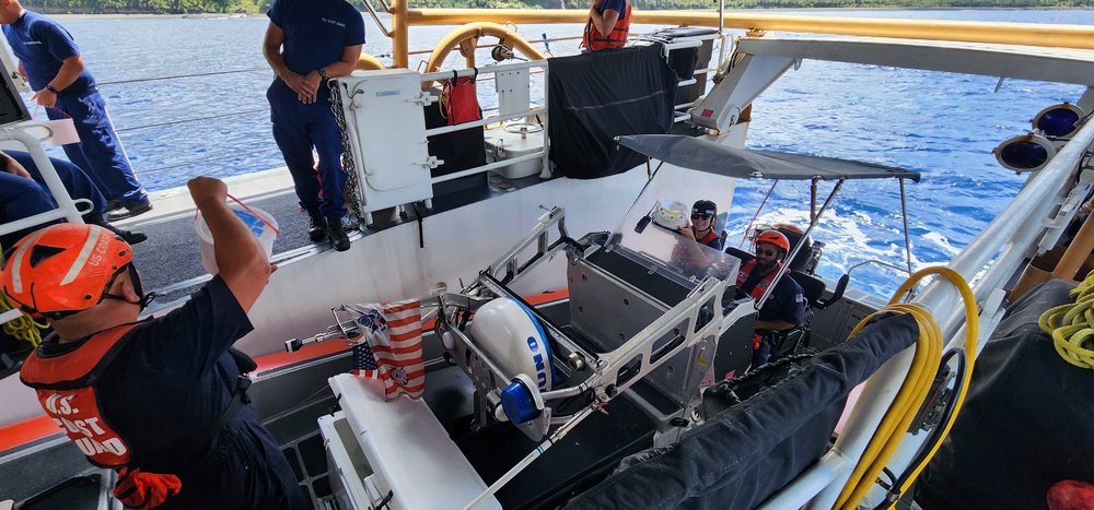 USCGC Frederick Hatch (WPC 1143) delivers supplies to Northern Mariana Islands