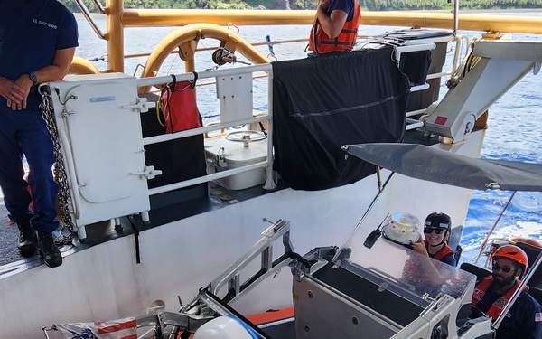 USCGC Frederick Hatch (WPC 1143) delivers supplies to Northern Mariana Islands
