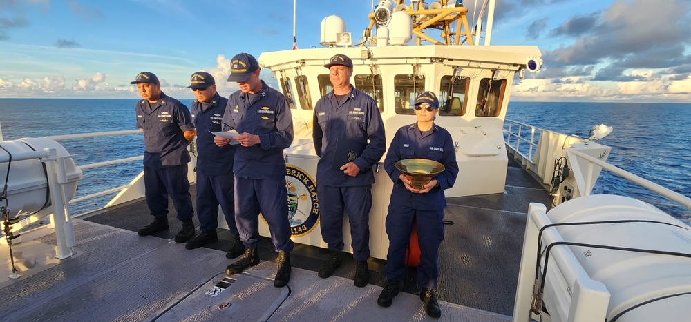  USCGC Frederick Hatch (WPC 1143) holds cutterman pinning ceremony