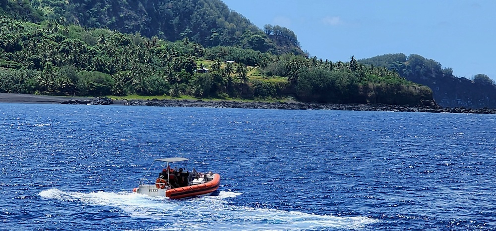 USCGC Frederick Hatch (WPC 1143) delivers supplies to Northern Mariana Islands