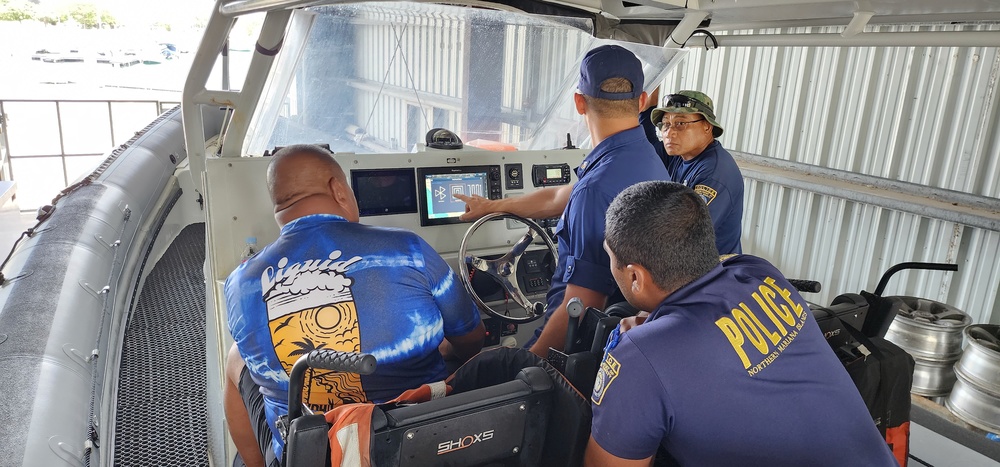 USCGC Frederick Hatch (WPC 1143) conducts training with CNMI agencies