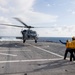 HELICOPTER SEA COMBAT SQUADRON (HSC) 21 CONDUCTS FLIGHT OPERATIONS ON USS MANCHESTER (LCS 14)