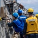 USS MANCHESTER (LCS 14) CONDUCTS REFUELING WITH USNS WALLY SCHIRRA (T-AKE 8)