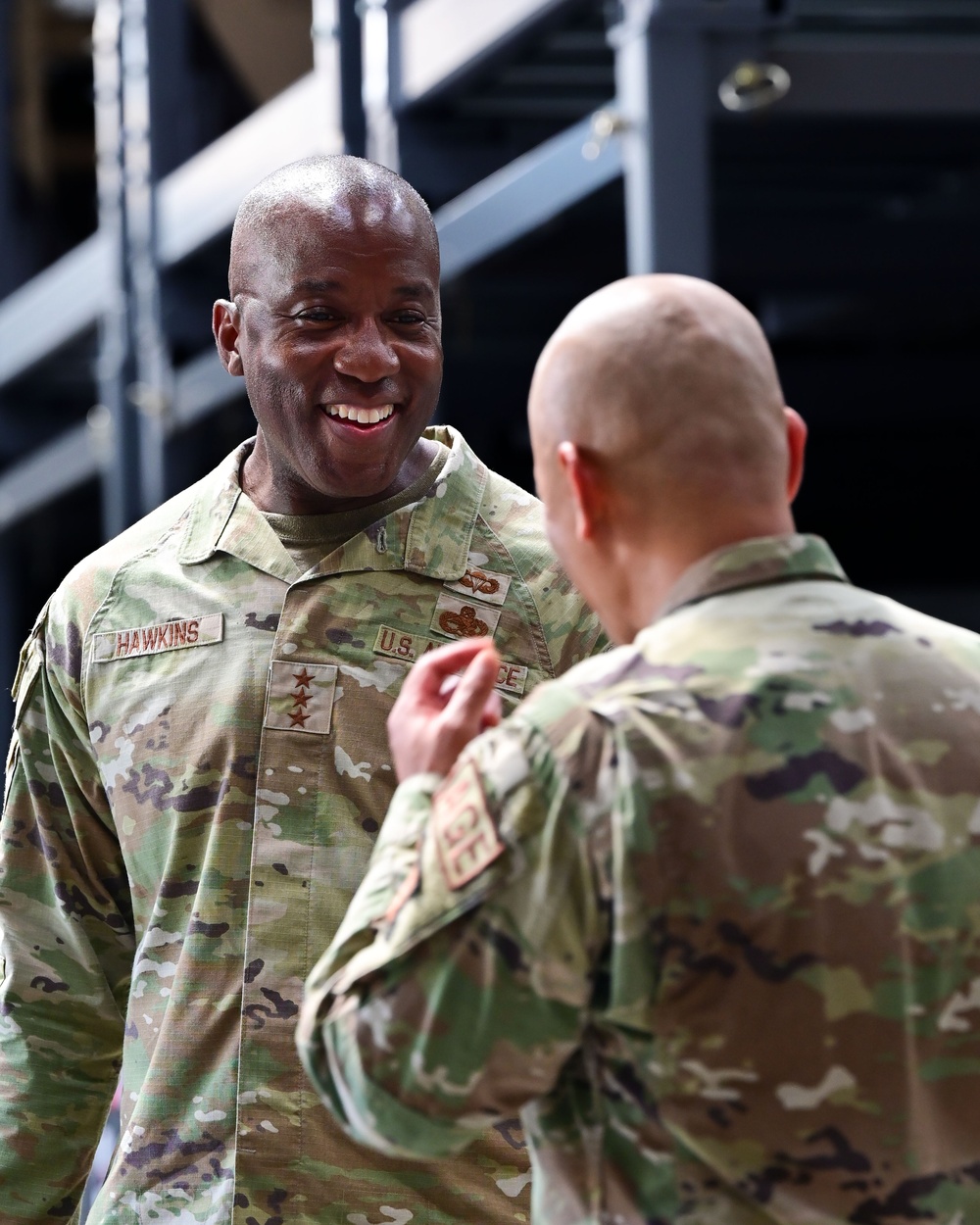 Lt. Gen. Hawkins tours the 86th MMS war reserve materiels