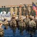 Promotion ceremony in a swimming pool