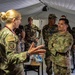 Brig. Gen. Cashman visits the 151st Medical Group from Utah Air National Guard operations at HCA field hospital during African Lion 2023