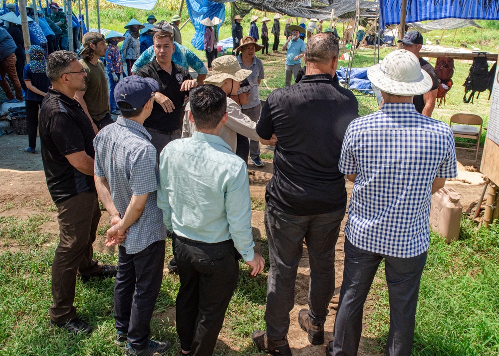 DPAA leadership visits recovery site in Vietnam 2023