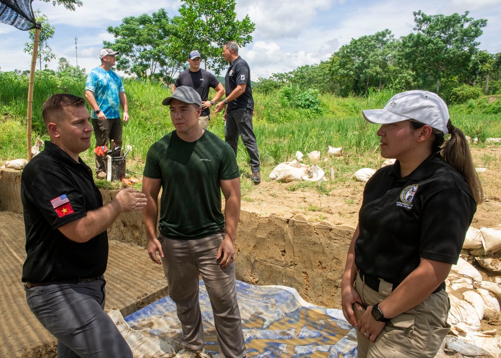 DPAA leadership visits recovery site in Vietnam 2023