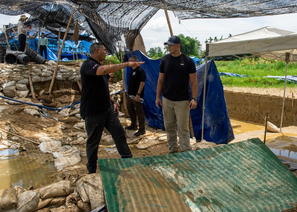 DPAA leadership visits recovery site in Vietnam 2023