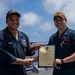 USS Rafael Peralta (DDG 115) conducts a reenlistment on the forecastle