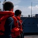 USS Rafael Peralta (DDG 115) conducts a replenishment-at-sea with the Military Sealift Command fleet replenishment oiler USNS Rappahannock (T-AO 204)