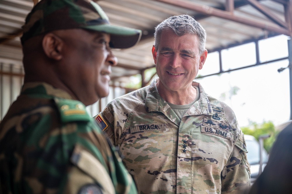 Lt. Gen. Braga visits Air Base 101, Niger.