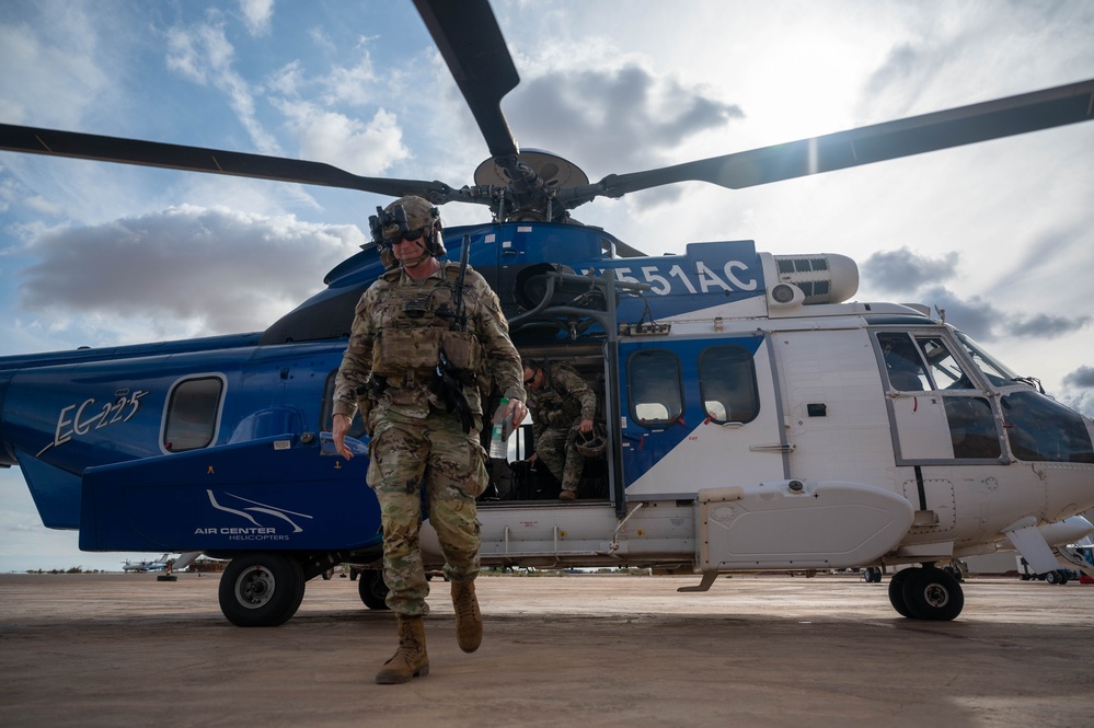 Lt. Gen. Braga visits Air Base 101, Niger.