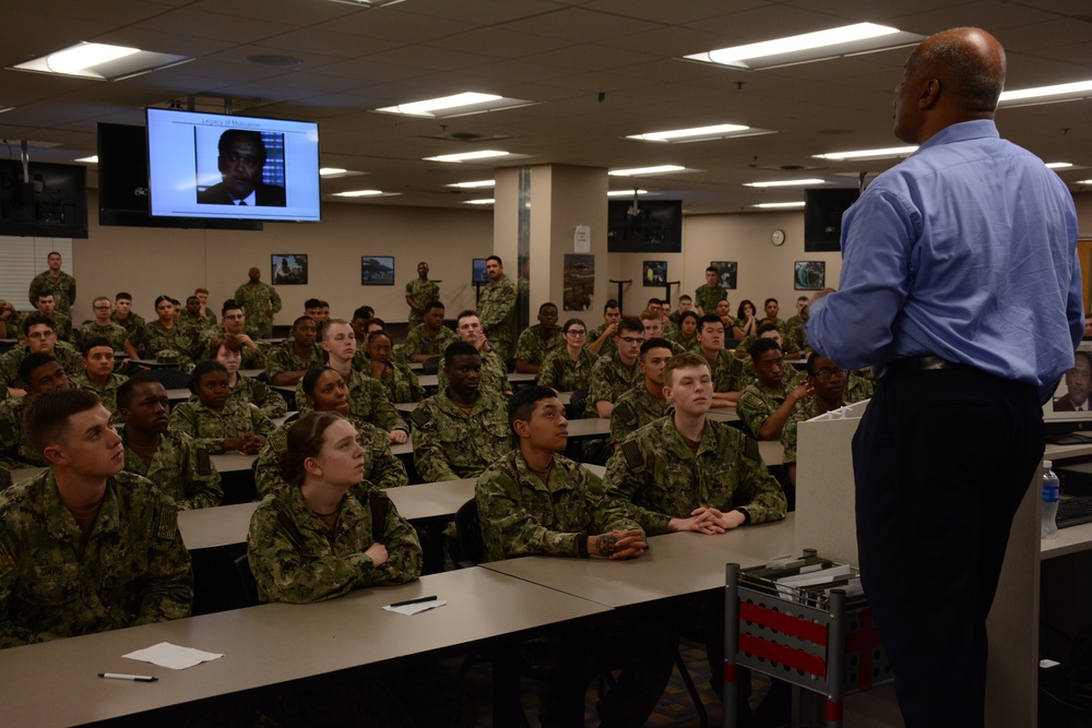 Retired CW5 Phillip Brashear Visit to Naval Air Technical Training Center