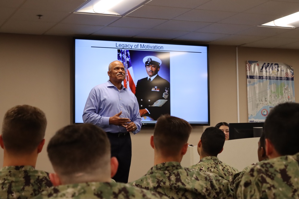 Retired CW5 Phillip Brashear Visit to Naval Air Technical Training Center