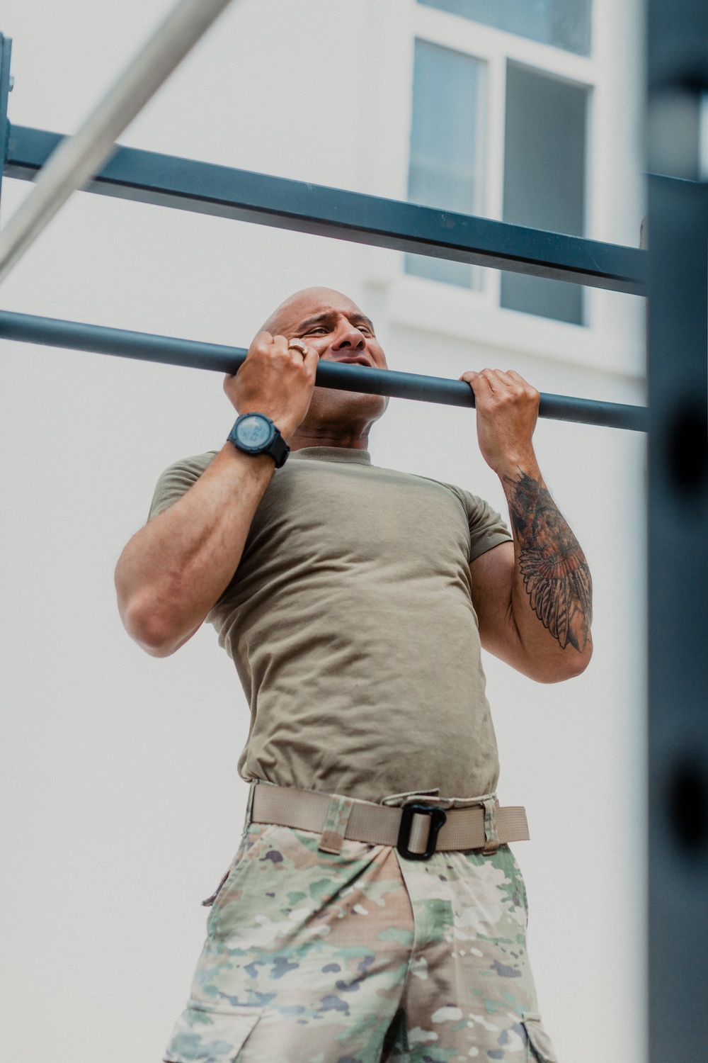 Brigadier General Brian Cashman takes part in Murph on Memorial Day